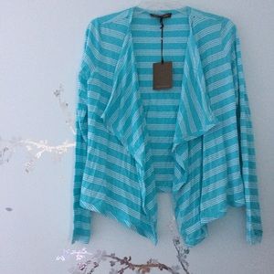 New Tommy Bahama Pico Stripe Cardigan Jacket
